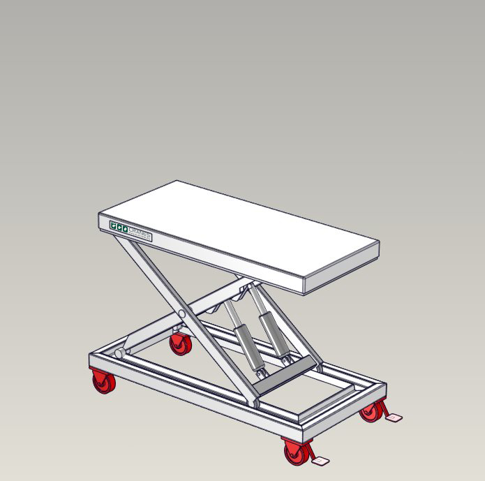Emelőasztal extrák - rögzíthető kerék - Eco-Cranes