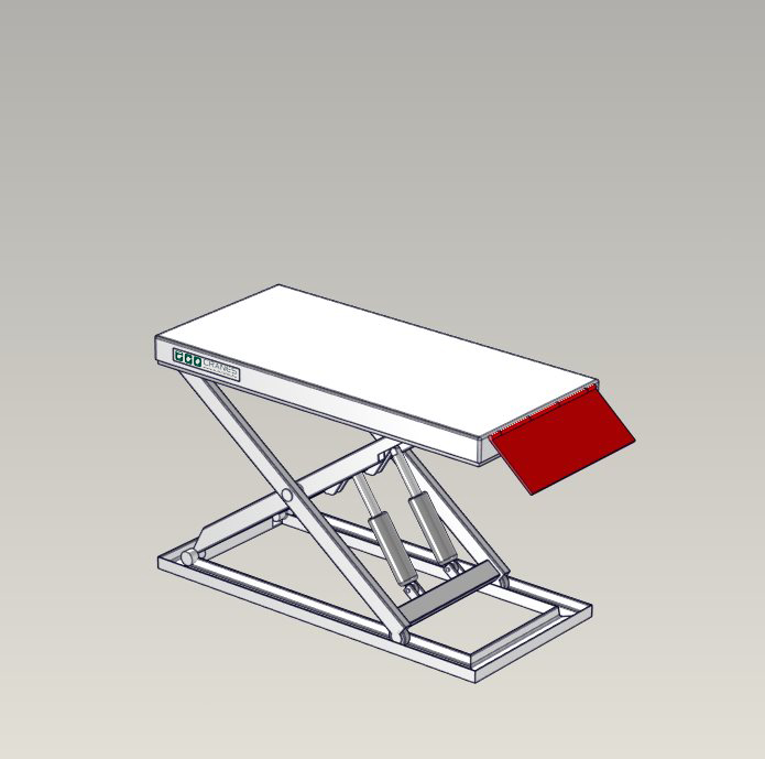 Emelőasztal extrák - felhajtható lap - ECo-Cranes