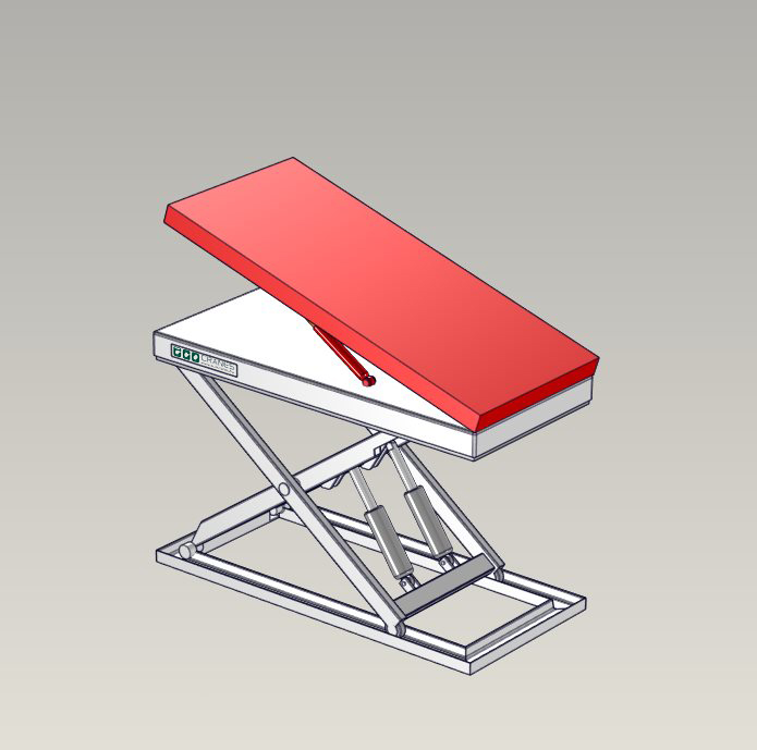 Emelőasztal extrák - Dönthető asztal Raise-and-Tilt-Platform - Eco-Cranes