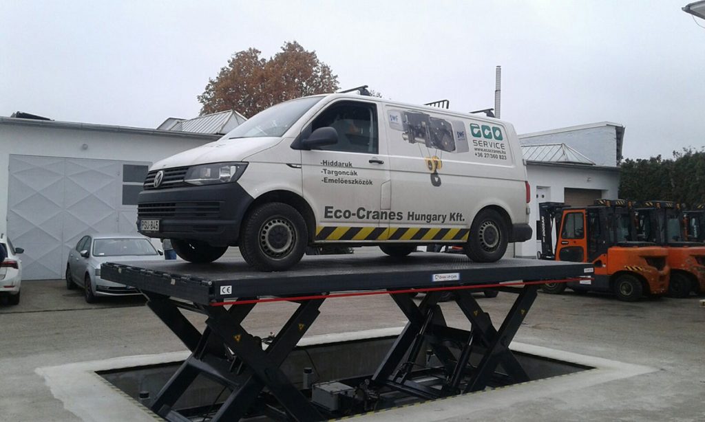 Eco-Cranes hidraulikus ollósemelők - autóemelő