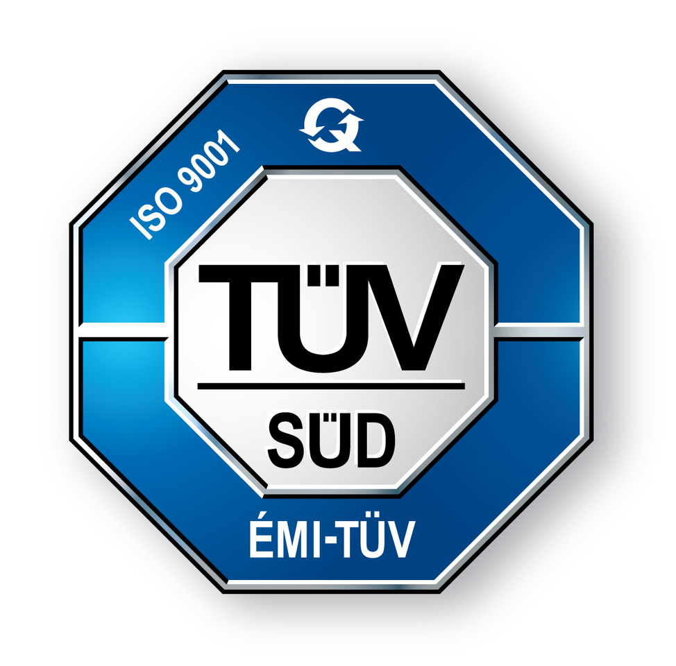 ÉMI-TÜV SÜD ISO 9001 tanúsítvány logó